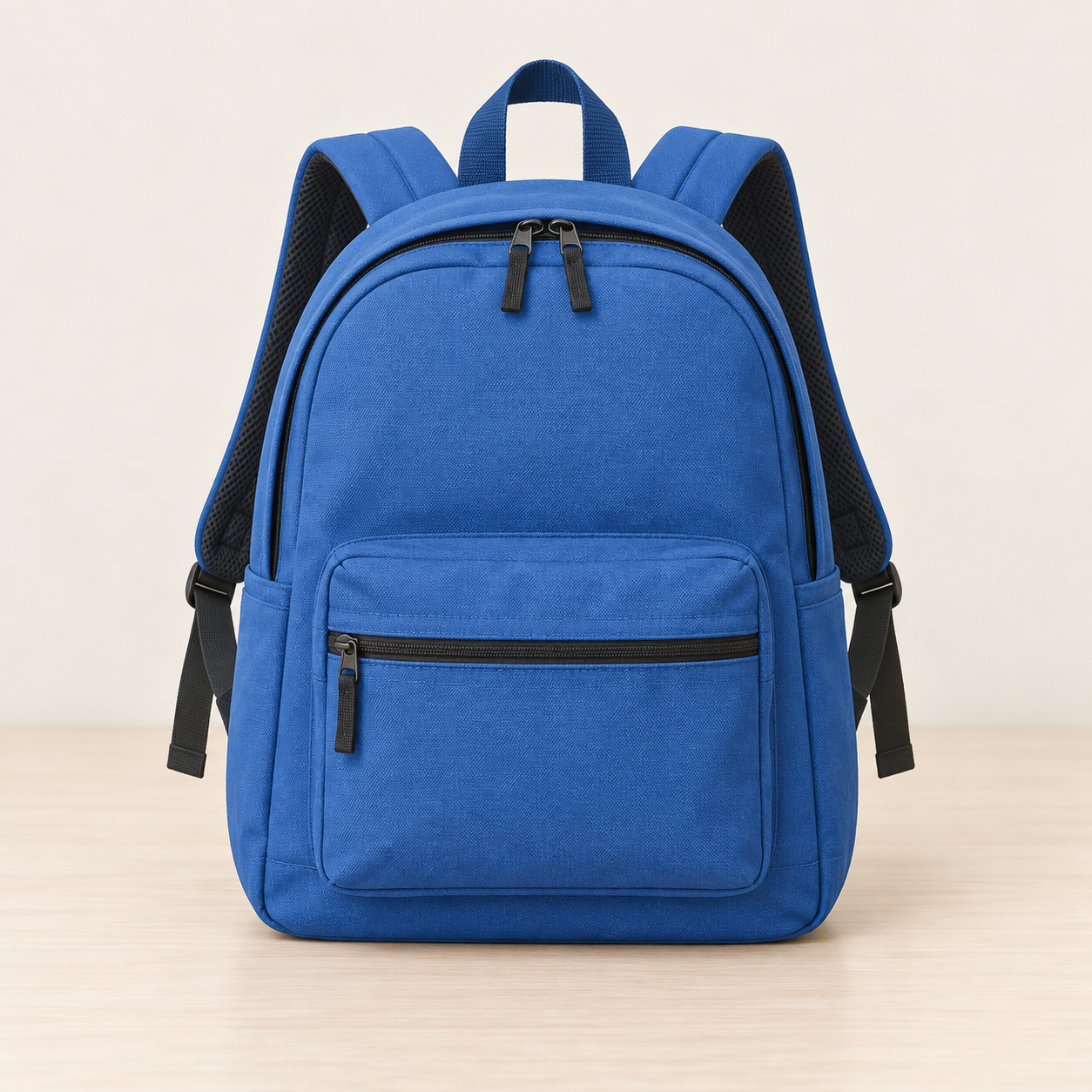 Generated teaching visual showing one blue backpack